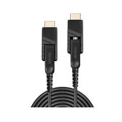 Cavo Micro-HDMI 4K60 Ibrido in Fibra Ottica con connettori HDMI & DVI removibili, 20m