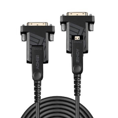 Cavo Micro-HDMI 4K60 Ibrido in Fibra Ottica con connettori HDMI & DVI removibili, 50m