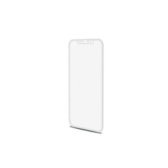3DGLASS - Vetro 9H con bordo colorato bianco per schermo curvo compatibile con Apple iPhone Xs/ iPhone X
