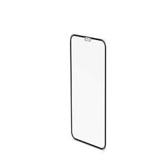 3DGLASS - Vetro 9H con bordo colorato nero per schermo curvo compatibile con Apple iPhone Xr