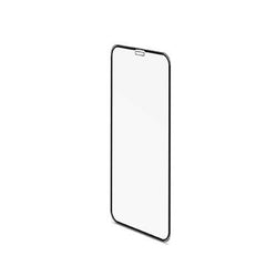 3DGLASS - Vetro 9H con bordo colorato nero per schermo curvo compatibile con Apple iPhone Xs Max