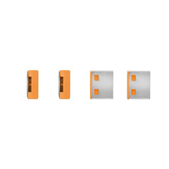 BLOCCA PORTE USB ARANCIONE + 4 SERRATURE