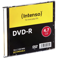 DVD-R 4.7 GB - 16X - SLIM CASE 10PZ.