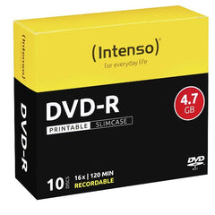 DVD+R 4.7 GB - 16X - SLIM CASE 10PZ.