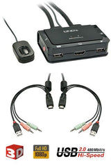 SWITCH KVM COMPACT HDMI, USB 2.0+AUDIO