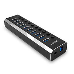 Hub USB 3.0 con interruttori On/Off, 10 Porte