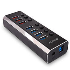 Hub USB 3.0 a 4 porte, con ulteriori 3 porte Quick Charge 3.0