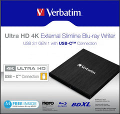 VERBATIM ULTRA HD 4K BLU-RAY WRITER USB-C