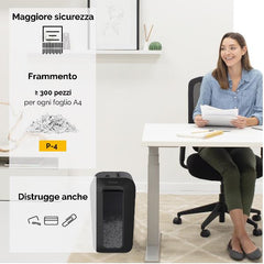 Distruggi documenti a frammento LX65 da scrivania
