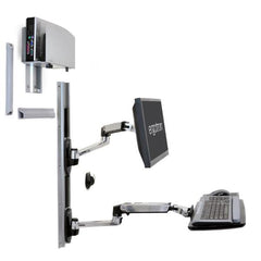 SISTEMA DI MONTAGGIO PARETE LX-SUPPORTO PER CPU MEDIO (ALLUMINIO)