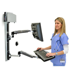 SISTEMA DI MONTAGGIO PARETE LX-SUPPORTO PER CPU MEDIO (ALLUMINIO)