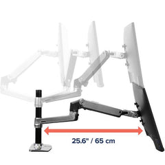 BRACCIO PER DUE MONITOR SOVRAPPOSTI LX (ALLUMINIO)