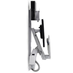 SISTEMA SIT-STAND COMBO STYLEVIEW® CON SUPPORTO PER CPU PICCOLO (BIANCO)