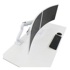 BRACCIO PER DOPPIO MONITOR DA SCRIVANIA HX (BIANCO)
