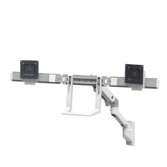 BRACCIO PER DOPPIO MONITOR A PARETE HX (BIANCO)