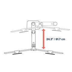 BRACCIO PER DOPPIO MONITOR DA SCRIVANIA LX DUAL DIRECT (NERO)