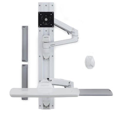 LX SISTEMA DI MONTAGGIO A PARETE (BIANCO) - SUPPORTO PER TASTIERA E MONITOR