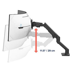 BRACCIO PER MONITOR DA SCRIVANIA HX CON SNODO VHD (NERO)