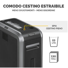 Distruggi documenti a striscia 125i per piccolo ufficio