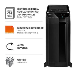 Distruggi documenti a microframmento automatico AutoMax 600M per ufficio