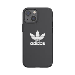 ADIDAS ORIGINALS - Cover in silicone con bordi rialzati colore nero compatibile con Apple iPhone 13 Mini