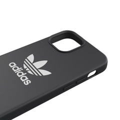 ADIDAS ORIGINALS - Cover in silicone con bordi rialzati colore nero compatibile con Apple iPhone 13 Mini