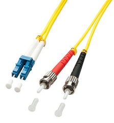 CAVO FIBRA OTTICA OS2 LC/ST 9/125 GIALLO, 2M