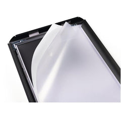 CORNICE A SCATTO IN ALLUMINIO A3 - NERO