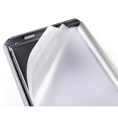 CORNICE A SCATTO ALLUMINIO A3 ARGENTO