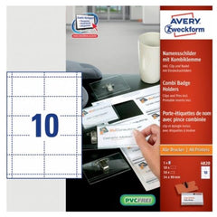 KIT PORTA BADGE CLIP + SPILLA E INSERTI