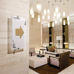 Targa fuori porta CRYSTAL SIGN® A4
