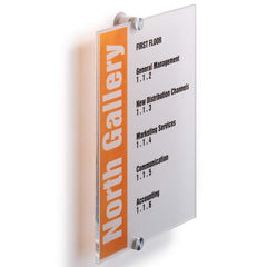 Targa fuori porta CRYSTAL SIGN® A4