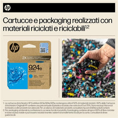 Cartuccia di inchiostro ciano originale HP 924e EvoMore