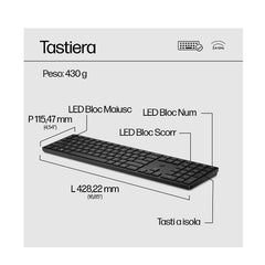 Combo tastiera e mouse wireless HP 650