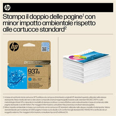 Cartuccia di inchiostro ciano originale HP 937e EvoMore