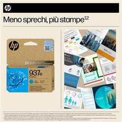 Cartuccia di inchiostro ciano originale HP 937e EvoMore