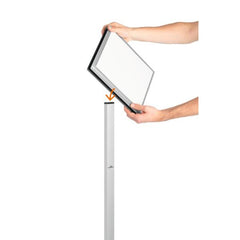 INFO STAND OUTDOOR A3 - ESPOSITORE DA PAVIMENTO DA ESTERNO - GRIGIO ANTRACITE