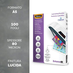 ImageLast Pouches plastificazione A5 80Mic - cf.100