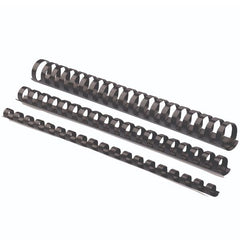 Dorsi plastici per rilegatura da 12mm - Nero
