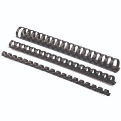 Dorsi plastici per rilegatura da 12mm - Nero