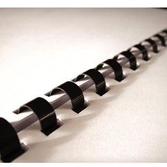 Dorsi plastici per rilegatura da 25mm - Nero