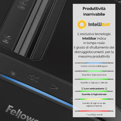Distruggi documenti a miniframmento LX210 per piccolo ufficio con INTELLIBAR