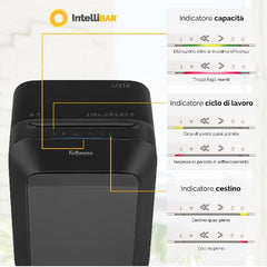 Distruggi documenti a miniframmento LX210 per piccolo ufficio con INTELLIBAR