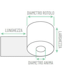 ROTOLI POS SENZA ANIMA 57mm x 10mt
