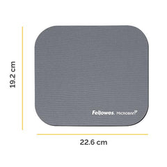 Fellowes Mouse Pad con Microban®, Grigio