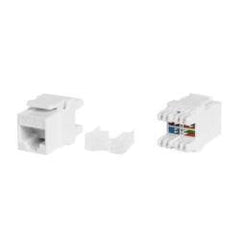 PRESA RJ45U CAT.5E 180 GRADI NERO