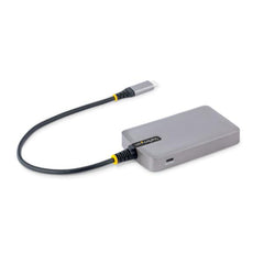 Hub USB a 4 porte - Hub USB 3.0 5Gbps alimentato via bus - Hub splitter da USB-A a 4x USB-A portatile per desktop/notebook con ingresso di alimentazione ausiliaria opzionale - Cavo