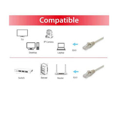 EQUIP - CAVO PATCH U/UTP CAT.6 250MHz BEIGE 3.0 metri