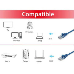 EQUIP - CAVO PATCH U/UTP CAT.6 250MHz BLU 3.0 metri