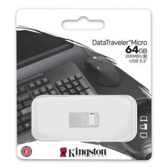64GB DataTraveler Micro 200MB/s Metal USB 3.2 Gen 1